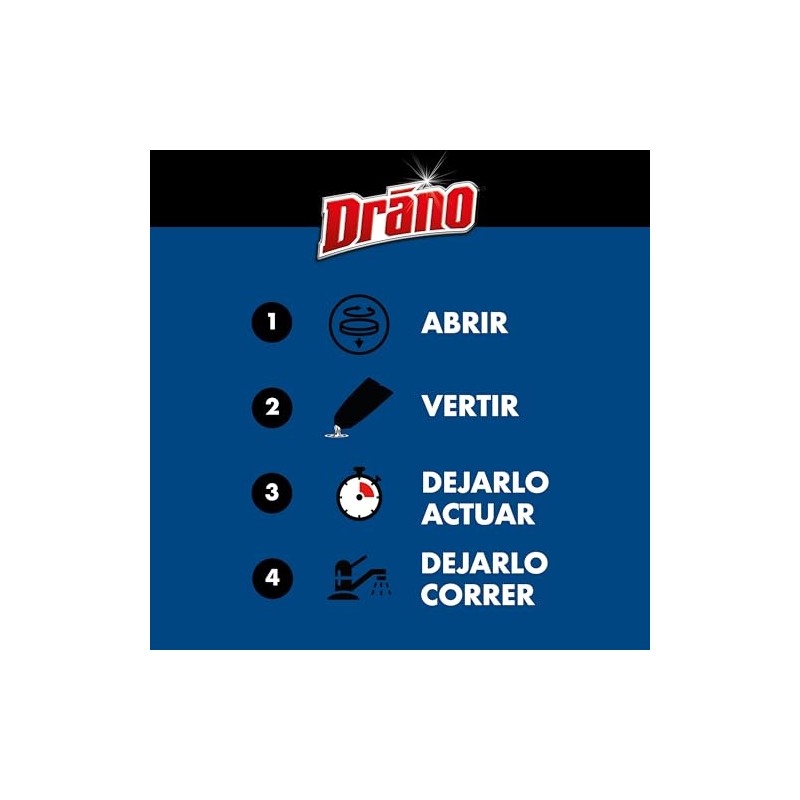 Drano Destapacaños, Espuma, Olor Neutro, Dual Force Foamer, 500 ml