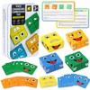 Wooden Cube Puzzle Toy, Puzzle Building Cube Faces, 16 Puzzle