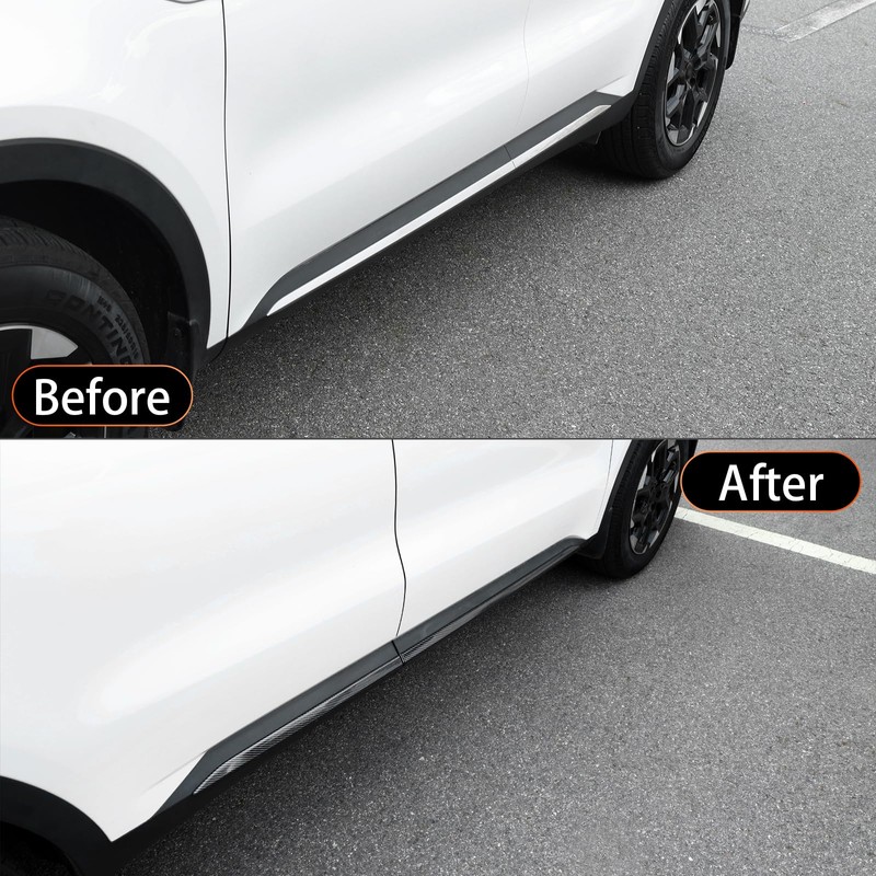 YOUTOOCAR 4PCS Body Side Door Molding Covers Trim Compatible with