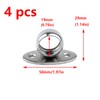 Antrader Stainless Steel Closet Rod Flange,0.75 Inch Dia. O-Shaped Curtain