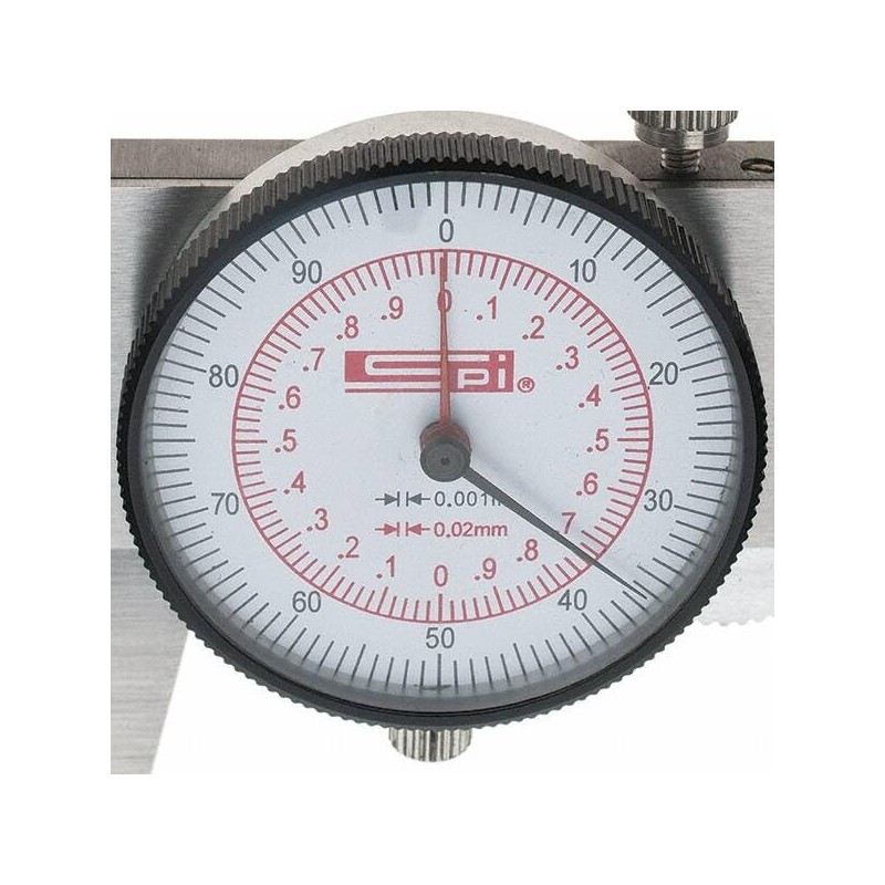 SPI 17-965-5 Dual Scale Inch Metric Dial Caliper: 0" to