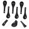 Alipis Smooth Ceramic Soup Spoons 6pcs Set Rice Eating Spoons