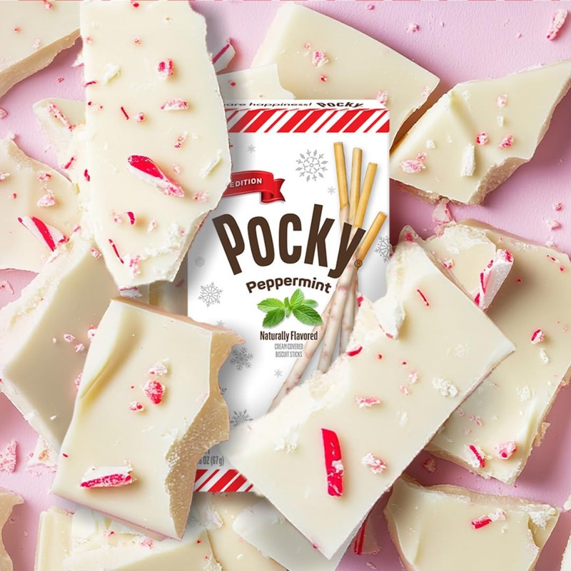 Pocky Peppermint Biscuit Sticks – Limited Edition Mint Chocolate Snack,