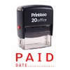 Printtoo Paid with Date Self Inking Rubber Stamp Office Stationary