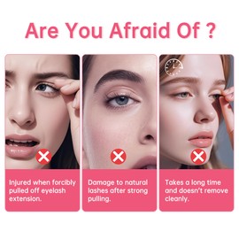 Beauty7 Eyelash Extensions Removal Cream Safe Adhesive, Strawberry Flavor, 5g