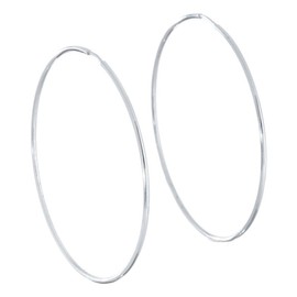 Arracadas aro de plata para mujer, plata 925 certificada (Aro grande). Accesorio y joyería para mujer. Para regalo de cumpleaños, día de San Valentín, 14 de febrero, aniversarios, navidades y para cualquier ocasión especial. Regalo perfecto para joven, m