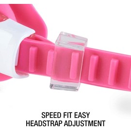 Speedo Unisex Junior Swim Goggles Skoogle Ages 3-8, Pink/Vermillion, One Size