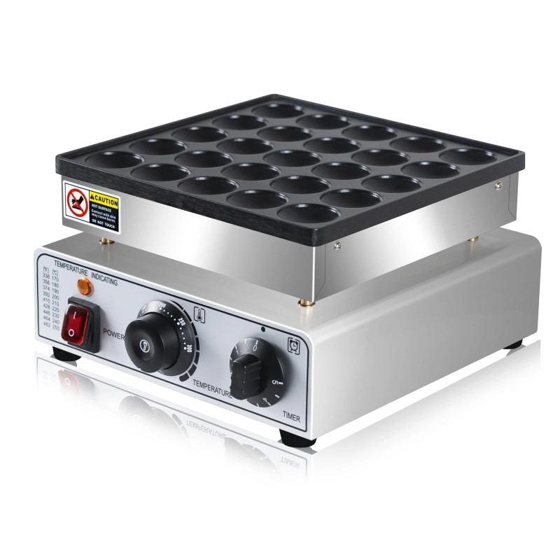 SIJIDING Mini Pancake Maker 25pcs Dutch Pancake Maker 950W Mini