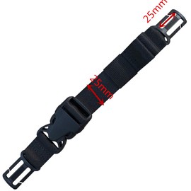 HDHYK 4 Pack Backpack Chest Strap Heavy Duty Adjustable Backpack Sternum Strap Chest Belt Suitable for Webbing on The Backpack up to1in.(Black/Brown/Red/Orange)