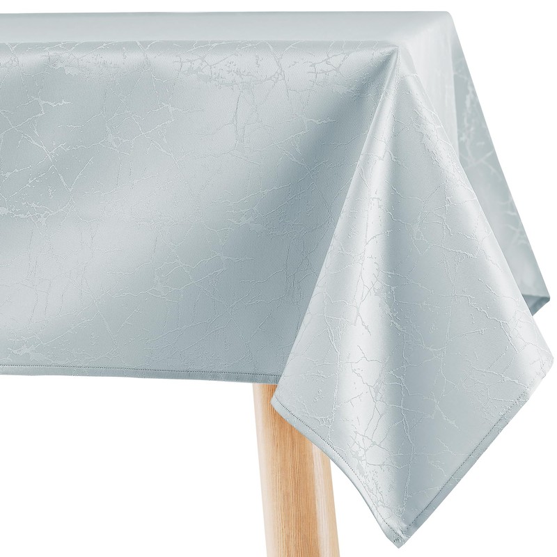 Filumi Tablecloth 120 x 180 cm Silver Washable for Indoor