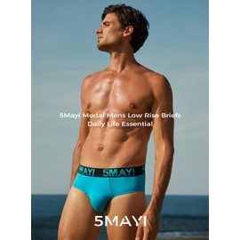 5Mayi Mens Low Rise Briefs No Fly Mens Modal Underwear Briefs for Men Pack