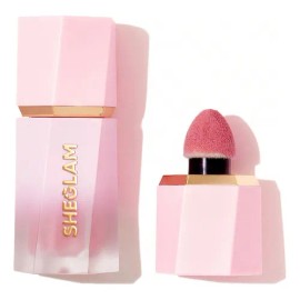 SHEGLAM Color Bloom Rubor Líquido Mate - Hot Topic Blush Maquillaje para Mejillas Acabado Natural Larga Duración Fácil de Difuminar Alta Pigmentación