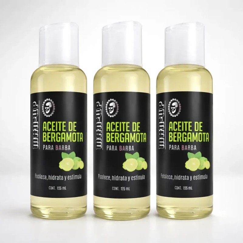 Aceite De Bergamota 125 Ml Crece Barba Y Bigote Kit