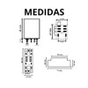 Oberlich - Relevador de 8 Pines con base, 110 V,