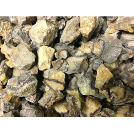 Zentron Crystal Collection Rough Natural Septarian Bulk Lot Stones, Includes Velvet Bag - Large 1" Pieces (1/2 Pound)