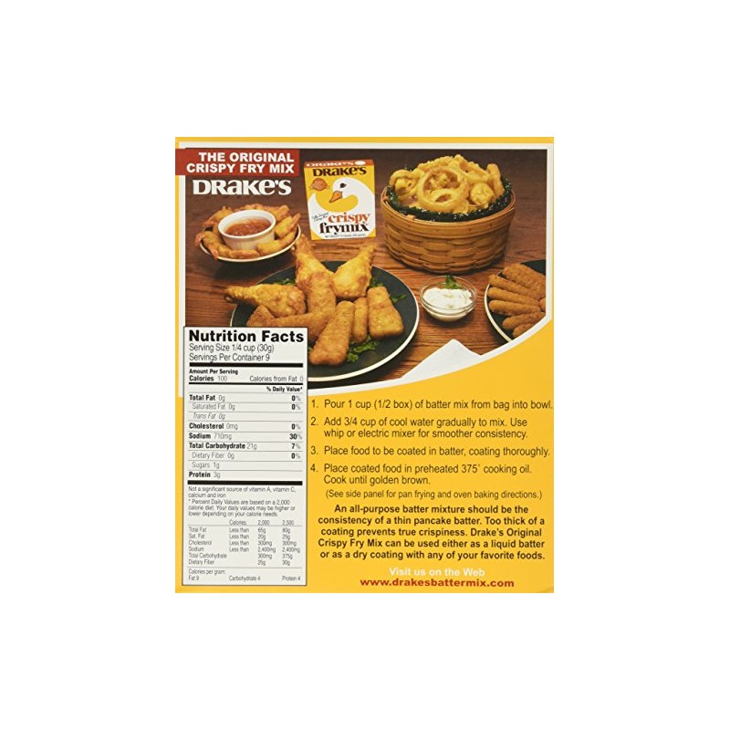 Drake's Crispy Frymix, 10 Ounce (Pack of 3)