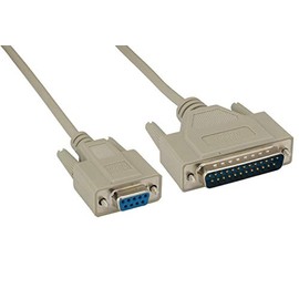 Cable Leader DB9 Female to DB25 Male Null Modem Cable (25 Foot (1 Pack))