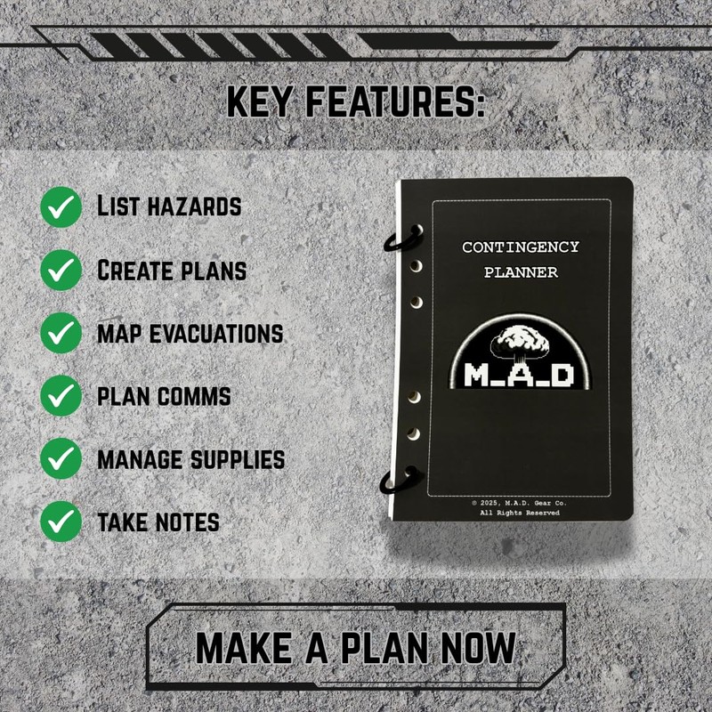 All-Weather Emergency Planner: Waterproof & Tear-Proof, for Family Safety &