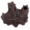 Incense Burner Red Porcelain Dragonfly Shape Backflow Smoke Waterfall Sandalwood