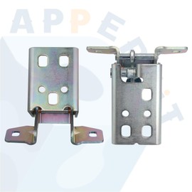 Upper & Lower Door Hinge for Front Door Left Driver Side Compatible with 2002-2011 Dodge Ram 1500 2500 3500 4500 5500 Dakota Truck Door Parts Replaces 55275631AB 55275634AA