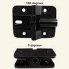 ANTEISI 180 Degree Hinge Zinc Alloy Locking Hinges 90 Degree,Adjustable