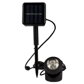 LVOERTUIG Solar Pond Lights,LED Waterproof Pond Light, Solar Spot Lights Outdoor Underwater Light, 6 LED Adjustable Landscape Solar Spotlight,Garden Landscape Lamps for Outdoor Lawn Pool(Warm White)