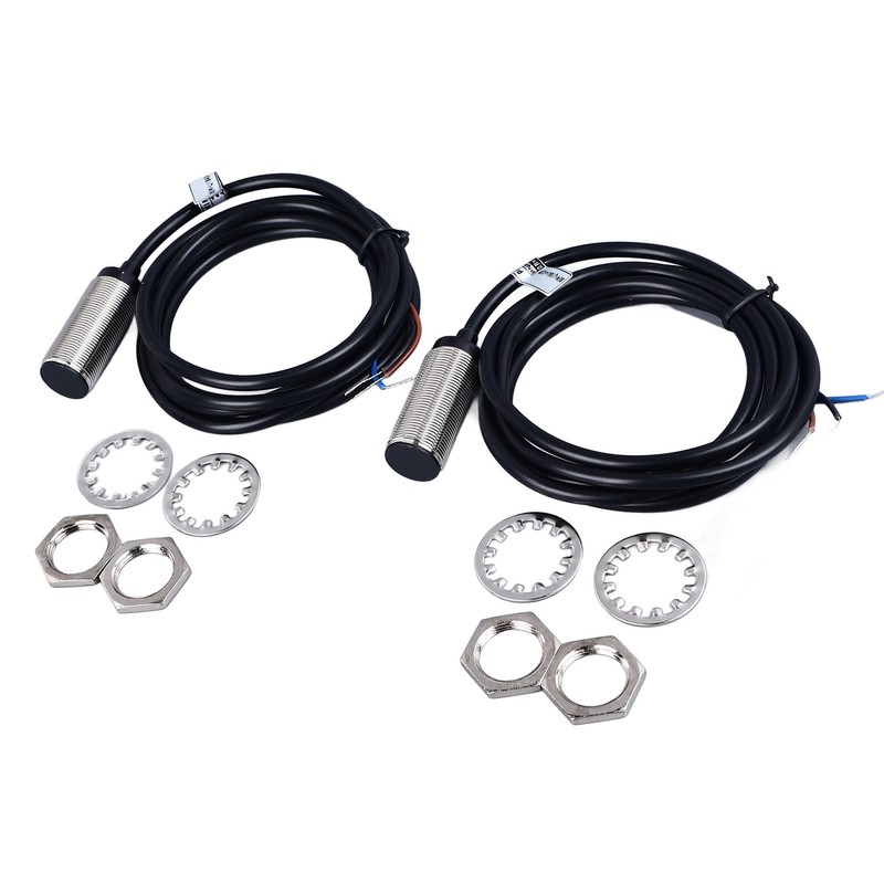2 Pcs Inductive Proximity Sensor 4mm Detecting Distance DC 3