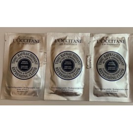 L’OCCITANE L'Occitane En Provence Enriched w Shea Refreshing Cloths~3 PCS~