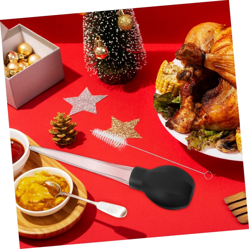 iplusmile Turkey Baster with Basting Brush Multiuse Liquid Transfer Tool