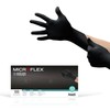 Microflex MidKnight MK-296 - Guantes de nitrilo desechables, con textura,