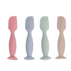 WADY Espátula para Crema de Pañales para bebé, Aplicador de Pasta para Glúteos, Cepillo para Crema de Pañales, Regalos para Baby Shower, Artículos Esenciales para bebé, 4 Uds