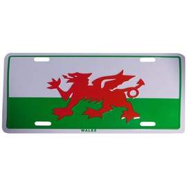 Wales Country 6"x12" Aluminum License Plate