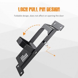 Samman JK Door Hinge Foot Step Door Hinge Step Folding Foot Peg Doorstep Compatible with Jeep Wrangler JK 2007-2018, Compatible with Jeep Wrangler JL 2018-2021 (Black-2 PCS)
