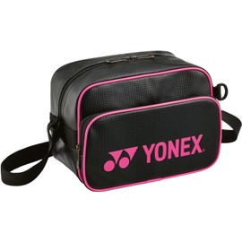 YONEX BAG25SB Tennis Shoulder Bag, Black/Pink