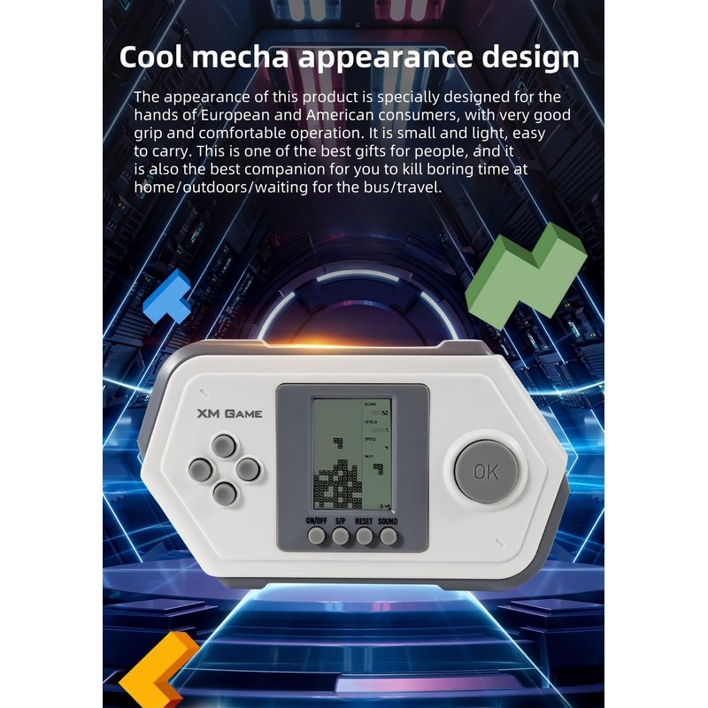 HLF Retro Block Game Console Cool Shape 26 Brick Games