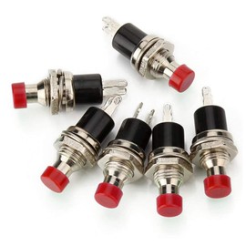 1x Premium Installation Mini Micro Push Button Switch 12 V 120 V Momentary Push Button Switch 2 Pin Red Model Making