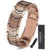 Feraco Copper Bracelet for Men 3X Strength,Magnetic Therapy Bracelet Copper