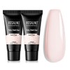 ROSALIND Pink Extension Gel, 2 PCS 60ml Soft Pink Poly