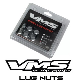VMS Racing 20 VMS Racing 14X1.5 Drag Wheels Chrome Spline Close End Lug Nuts Forged Steel