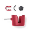 Medline Universal Cup Holder, Red - Versatile Mobility Accessory for