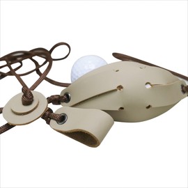 Leather Shepherd Strap Handmade Umbrella Rope Shepherd Strap Thrower Stone Old Style Slingshot Dog Ball Launcher(3packs)