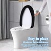 Toilet Lid Cover, Black Seat Covers for Bathroom Set Bowl