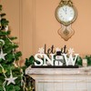 MiniInflat Winter Metal Sign Rustic Let It Snow Table Decor