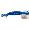 VSVO - Guantes de Licra metálicos Brillantes para Mujer, Azul
