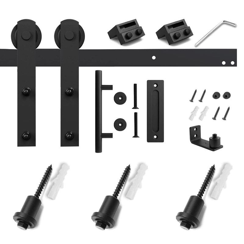 SMARTSTANDARD 4 FT Heavy Duty Sturdy Sliding Barn Door Hardware