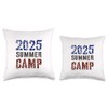 Retro SUMMER CAMP 2025 Kids Campsite Director Host Autograph Throw