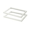 2pcs Glass Lid if Needed for Large Grey Beige Tray