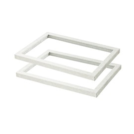 2pcs Glass Lid if Needed for Large Grey Beige Tray
