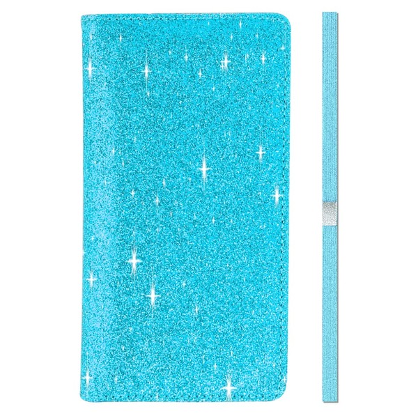 LOLOMLO Glitter Bling Checkbook Cover for Girls RFID Blocking Standard