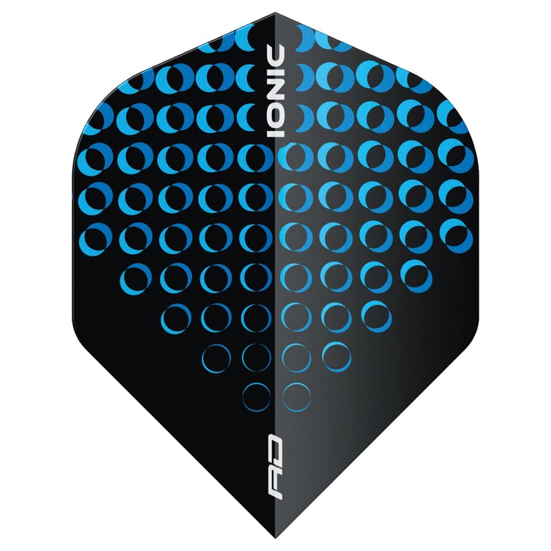 RED DRAGON Hardcore Ionic Blue Circles Dart Flights - 3